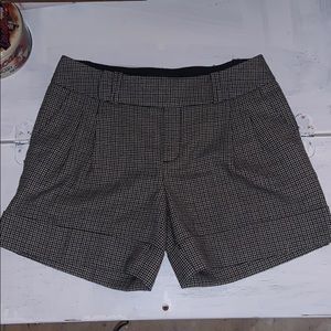 Houndstooth plaid shorts